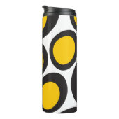 Ovvio Black en Yellow Thermal Tumbler Thermosbeker (Geroteerd rechts)