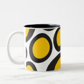 Ovvio Black en Yellow Two-Tone Coffee Mok (Links)