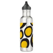 Ovvio Black & Yellow Stainless Steel Water Flacon Waterfles (Rechts)
