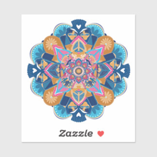 OW Blue Mandala Sticker