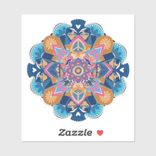 OW Blue Mandala Sticker (Vel)