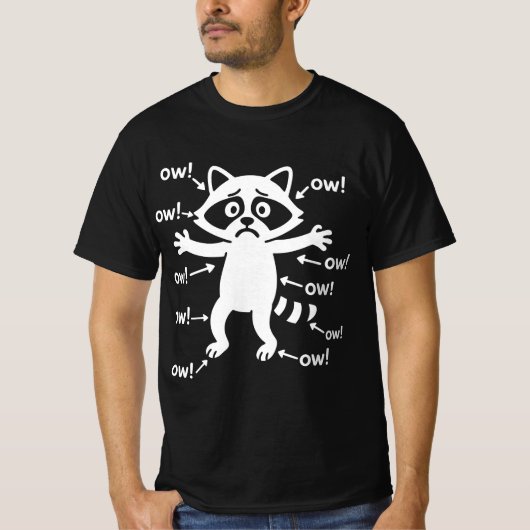 Ow Ow Ow Ow Ow Ow karakter T-shirt (Voorkant)