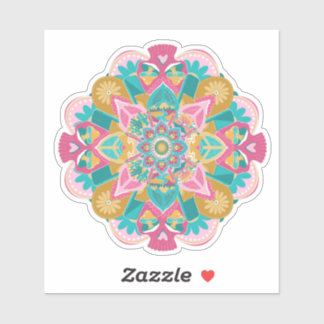 OW Pink Mandala Sticker