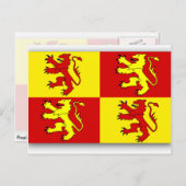 Owain Glyndwr, vlag van het Verenigd Koninkrijk Briefkaart (Voorkant / Achterkant)
