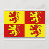 Owain Glyndwr, vlag van het Verenigd Koninkrijk Briefkaart (Voorkant)