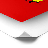 Owain Glyndwr, vlag van het Verenigd Koninkrijk Poster (Hoek)