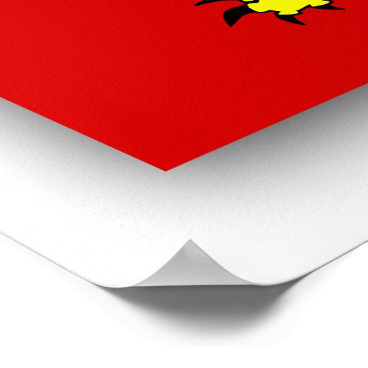 Owain Glyndwr, vlag van het Verenigd Koninkrijk Poster (Hoek)