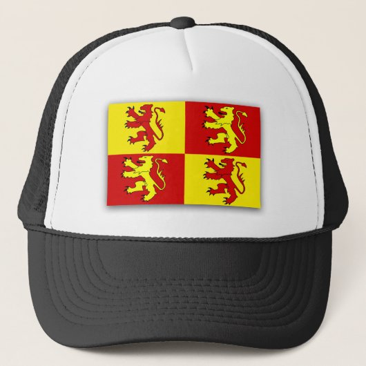 Owain Glyndwr, vlag van het Verenigd Koninkrijk Trucker Pet (Voorkant)