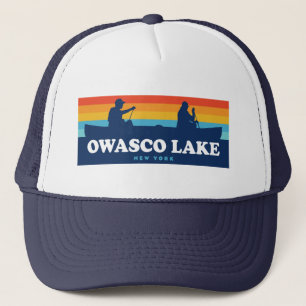 Owasco Lake New York Canoe Trucker Pet