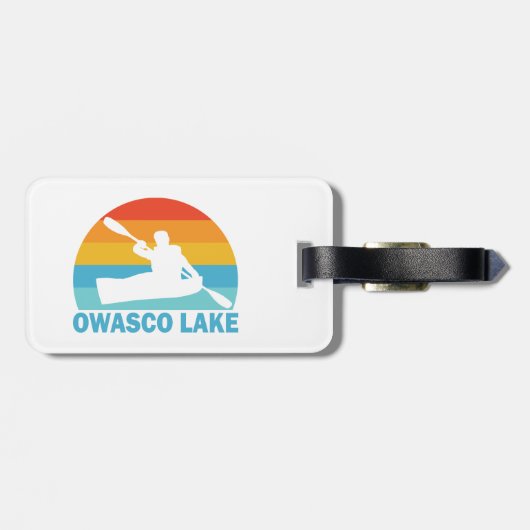 Owasco Lake New York Kayak Bagagelabel (Achterkant horizontaal)