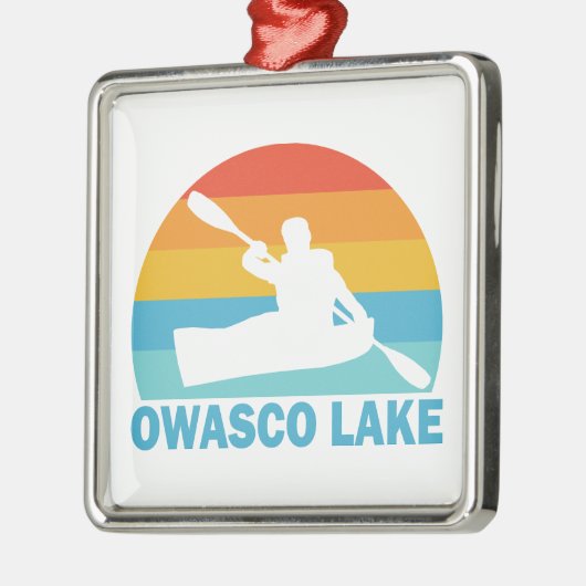 Owasco Lake New York Kayak Metalen Ornament (Links)