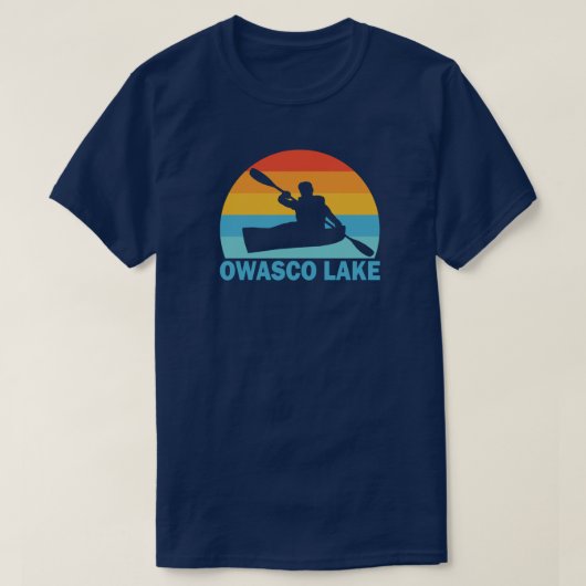 Owasco Lake New York Kayak T-shirt (Design voorkant)