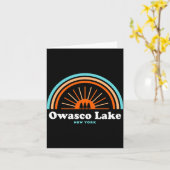 Owasco Lake New York Rainbow _1 Kaart (Gele Bloem)