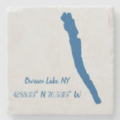 Owasco Lake, NY Marble Onderzetter (Voorkant)