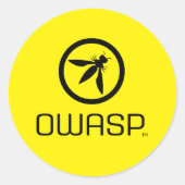 OWASP-Stickers Ronde Sticker (Voorkant)