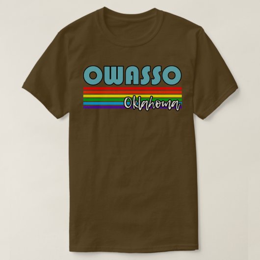 Owasso Oklahoma Pride Owasso LGBT Gift LGBTQ Supp T-shirt (Design voorkant)