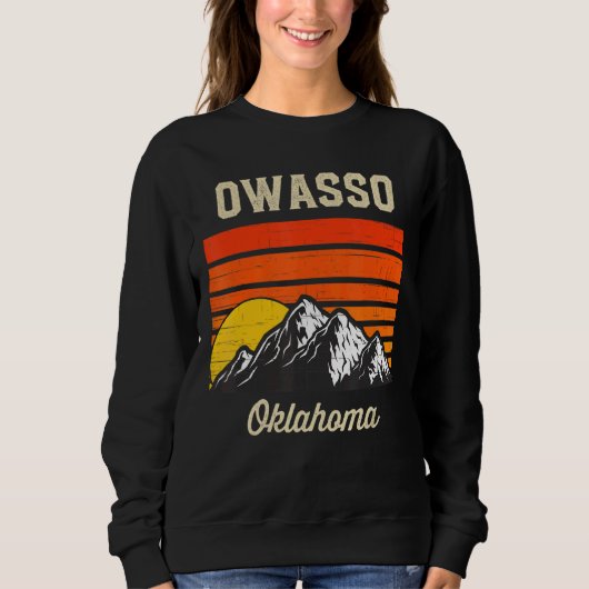 Owasso Oklahoma Retro City State , Verenigde State Trui (Voorkant)