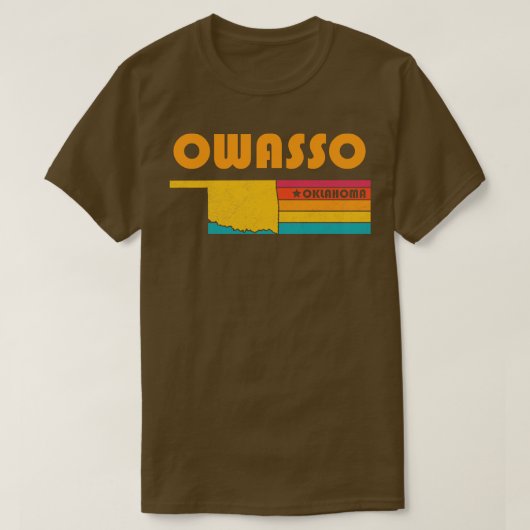 Owasso Oklahoma Verdrietig Souvenir T-shirt (Design voorkant)