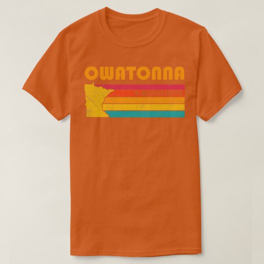 Owatonna Minnesota  Verdrietig Souvenir T-shirt (Design voorkant)