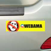OWE-BAMA BUMPERSTICKER (Op auto)
