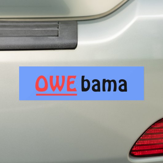 OWE-Bama Sticker, blauw Bumpersticker (Op auto)