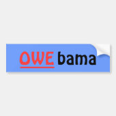 OWE-Bama Sticker, blauw Bumpersticker (Voorkant)