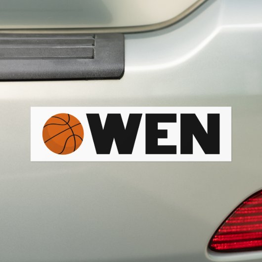 Owen Basketball Bumpersticker (Op auto)