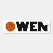 Owen Basketball Bumpersticker (Voorkant)