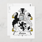Owen Family Crest Briefkaart (Voorkant / Achterkant)