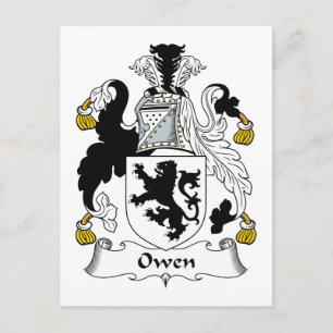 Owen Family Crest Briefkaart