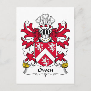 Owen Family Crest Briefkaart