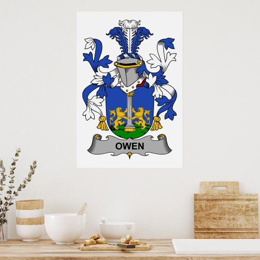 Owen Family Crest Poster (Keuken)