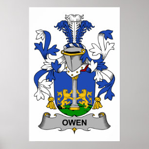 Owen Family Crest Poster