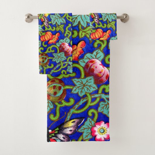 Owen Jones Antiek Oosterse Vlinders Bad Handdoek (Insitu)
