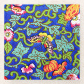 Owen Jones Antiek Oosterse Vlinders Glazen Onderzetter (Voorkant)