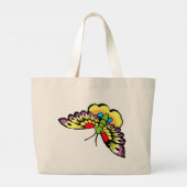 Owen Jones Antiek Oosterse Vlinders Grote Tote Bag (Achterkant)