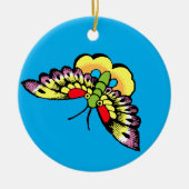 Owen Jones Antiek Oosterse Vlinders Keramisch Ornament (Voorkant)