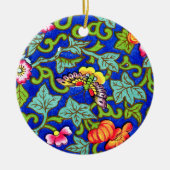 Owen Jones Antiek Oosterse Vlinders Keramisch Ornament (Voorkant)