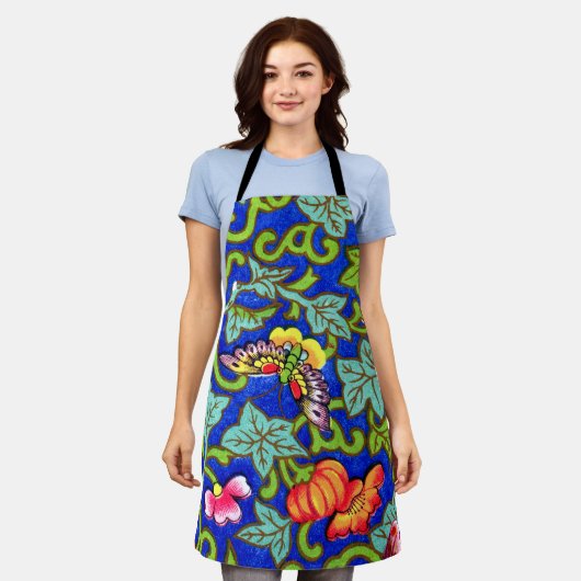 Owen Jones Antiek Oosterse Vlinders Schort (Gedragen)