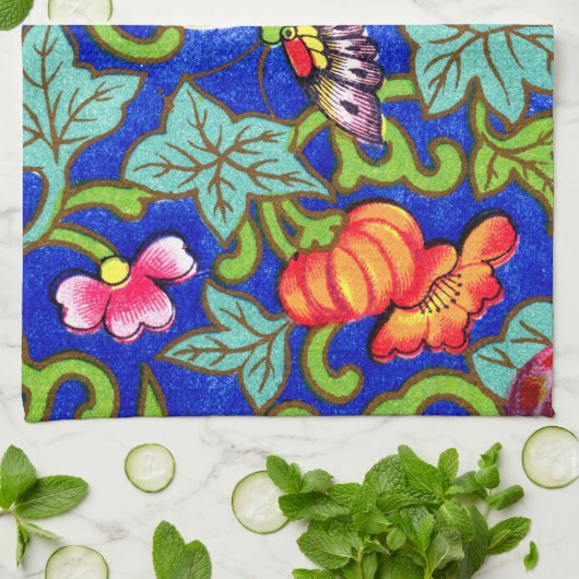 Owen Jones Antiek Oosterse Vlinders Theedoek (Gevouwen)