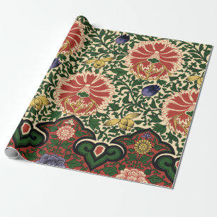 Owen Jones Chinoiserie Rode Lotus Bloem Kunst Desi Cadeaupapier