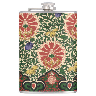 Owen Jones Chinoiserie Rode Lotus Bloem Kunst Desi Heupfles