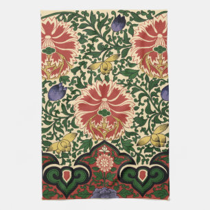 Owen Jones Chinoiserie Rode Lotus Bloem Kunst Desi Theedoek