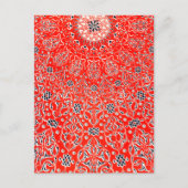 Owen Jones  Red Turkey Pattern Design Post Briefkaart (Voorkant)