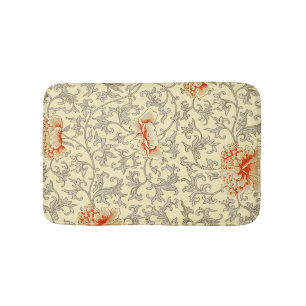 Owen Jones Vintage Patroon: Koraal Bloemig Grijs Badmat