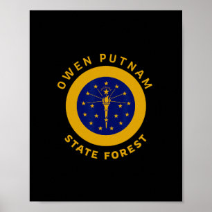 Owen Putnam Staatsbos Indiana Op Reis Vakantie Poster