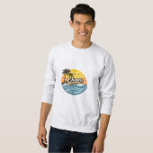 Owen Retro Zonsondergang Naam Design Trui (Voorkant volledig)