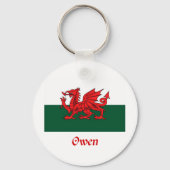 Owen Welsh Flag Sleutelhanger (Voorkant)