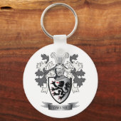 Owens Family Crest Coat of Arms Sleutelhanger (Voorkant)