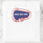 Owens River Gorge Climate bing Carabiner Rechthoekige Sticker (Tas)
